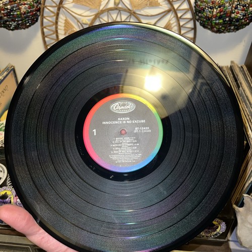 Saxon ~Innocence Is No Excuse ~ LP 1985 CAPITOL (ST-12420) Tested (DJ’s Copy) - Picture 11 of 24