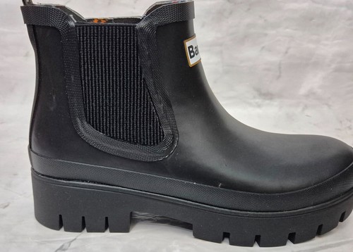 Preciosas botas de agua BARBOUR Nimbus negras sin cordones festival EU 43 UK 9 para mujer - Imagen 9 de 9