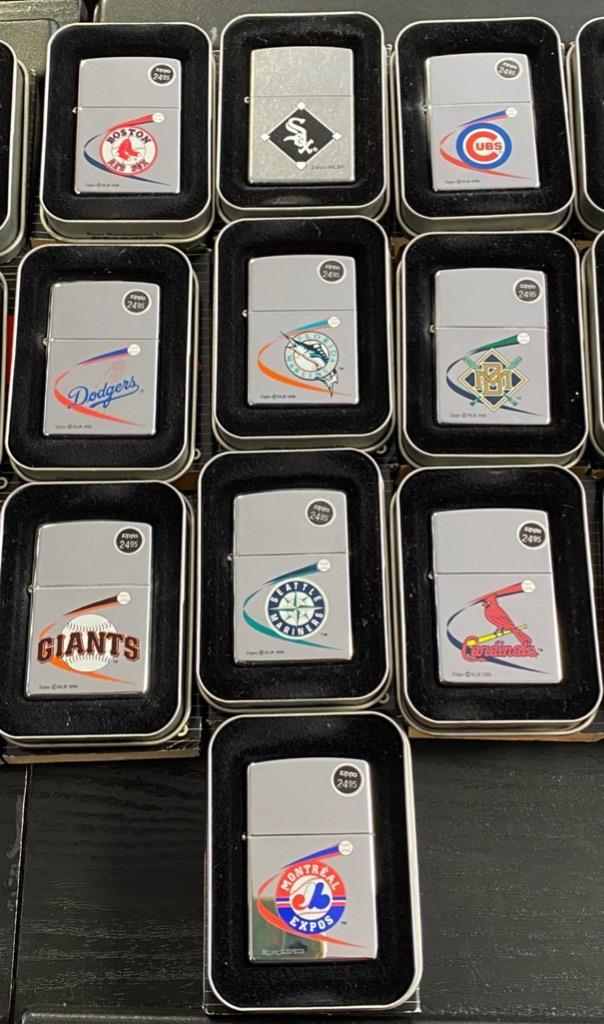 LOT OF 31 MLB BASEBALL TEAMS ZIPPO LIGHTERS eBay