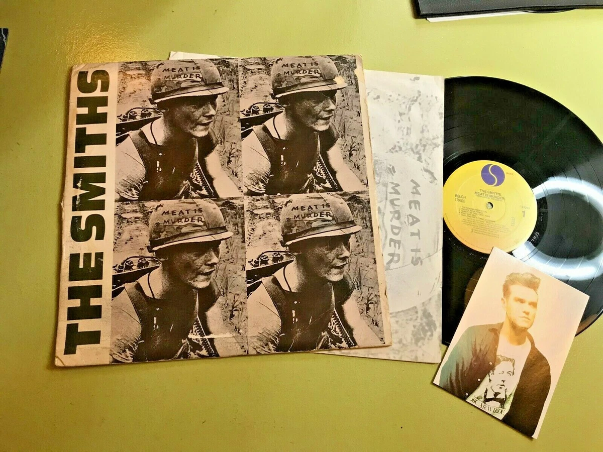 THE SMITHS Meat Is Murder ORIG '85 lp morrissey w/lyric +postcard vinyl  album !