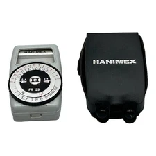 Vintage Hanimex Model PR 125 Handheld Light Meter with Case