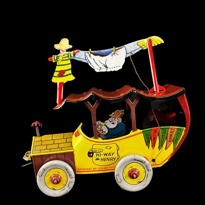 MTH Limited Edition Hi Way Henry Tin Litho Wind-up Car Toy Marx Rare
