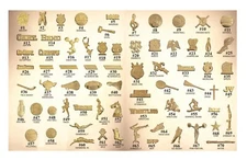 CHENILLE PINS VARSITY LETTERMAN JACKET SPORT ACADEMIC LAPEL PINS GOLD METAL