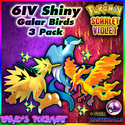 Zapdos Galar - SHINY 6IV POKEMON SCARLET AND VIOLET ✨✨