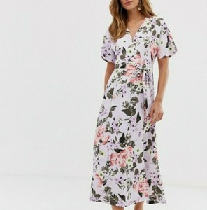 french connection floral midi dress
