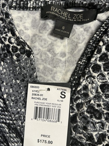 Rachel Zoe Maternity-A Pea In The Pod Snake Print Dress Size Small - Picture 4 of 5