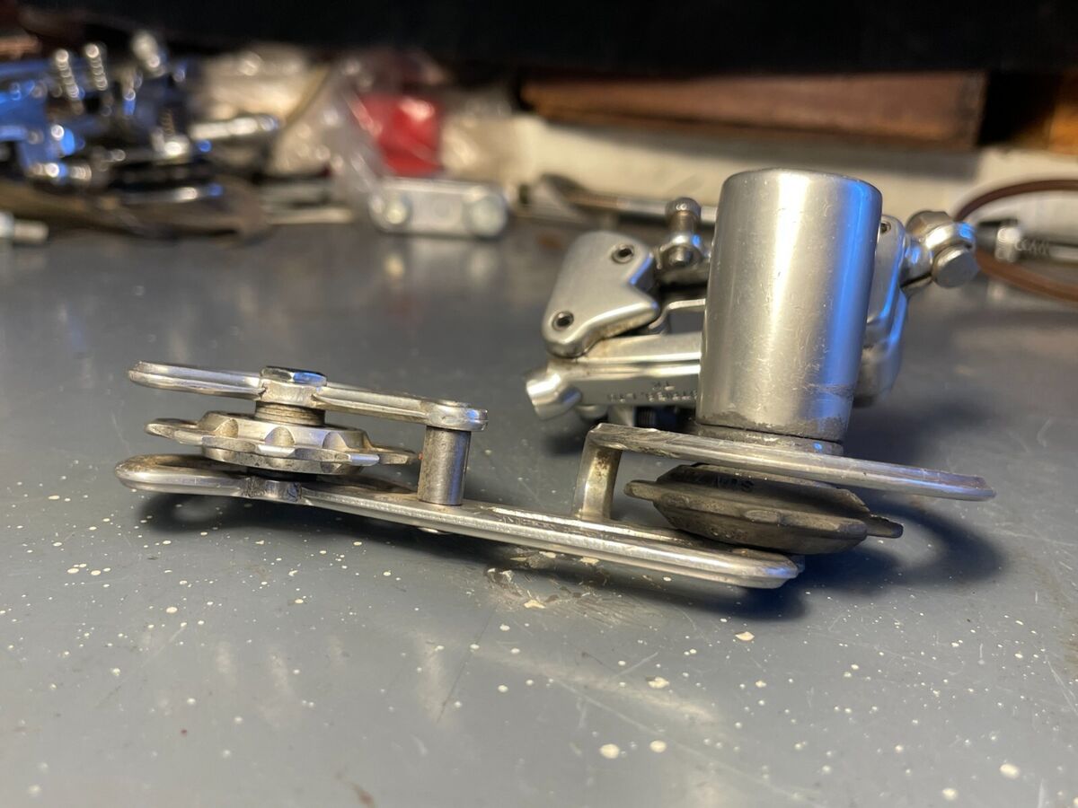 Vintage 70's Suntour Cyclone GT Rear Derailleur, with Vintage 70's Suntour Cyclone GT Rear Derailleur, with
