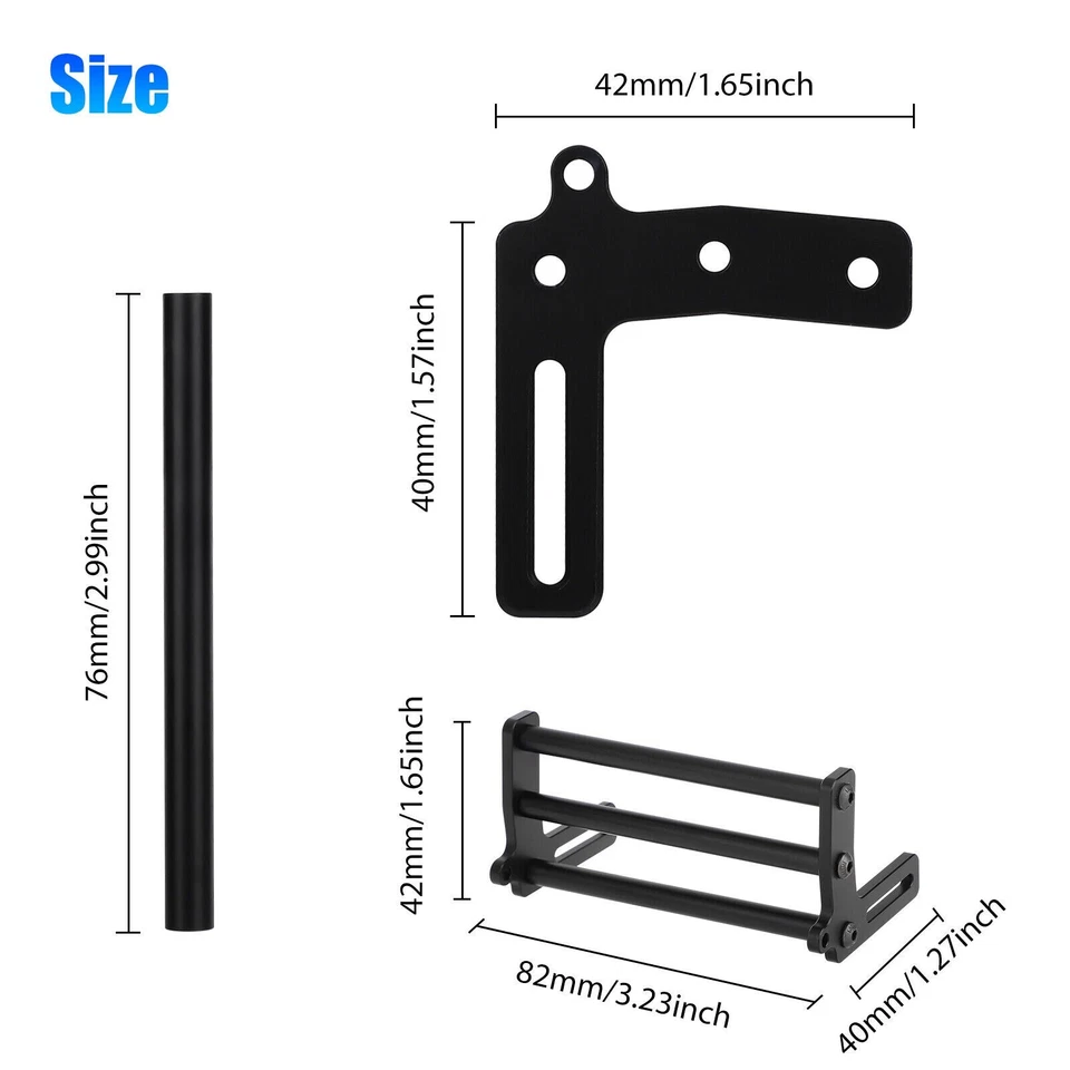 Metal Front Bumper Bars Set for 1/10 Traxxas TRX4 Axial SCX10 II RC Crawler Car - Image 4 of 4