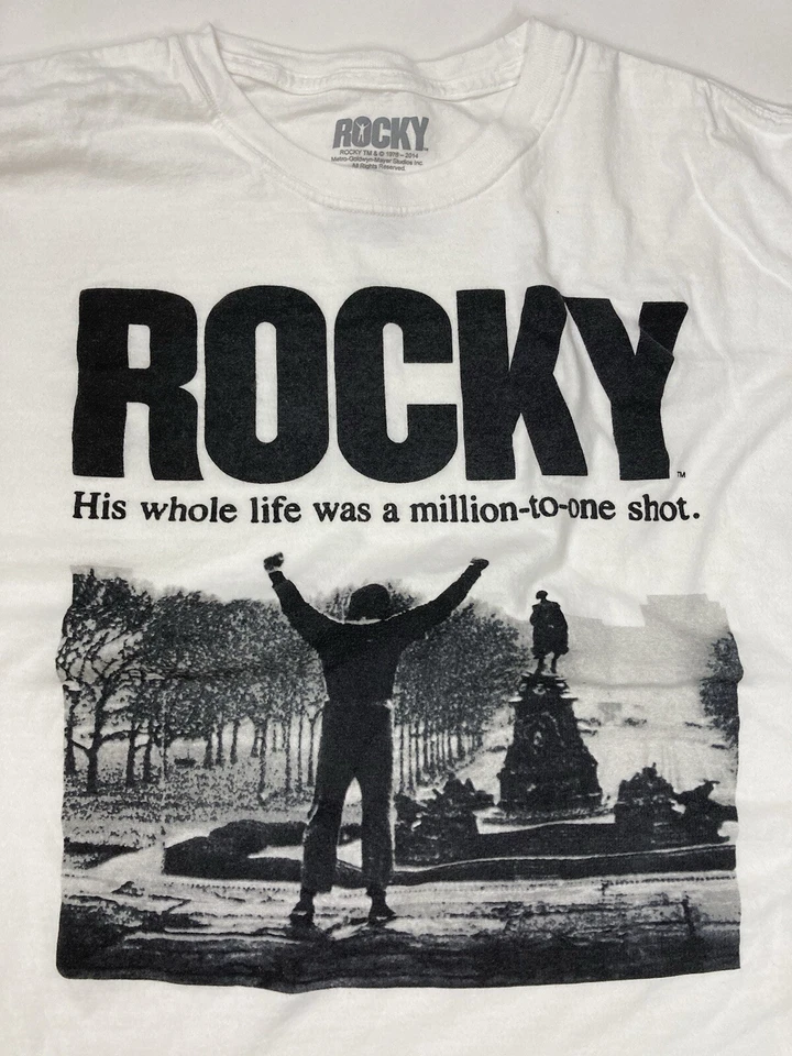 Rocky Movie His Whole Life Was A Million To One Shot Graphic T-shirt Men XL - Image 2 of 4