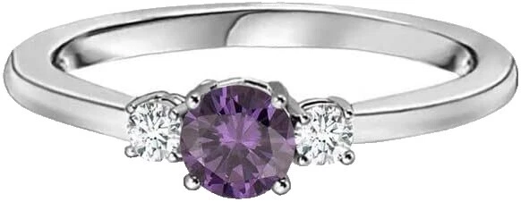 Spinner Piedra Amatista Anillos de Moda