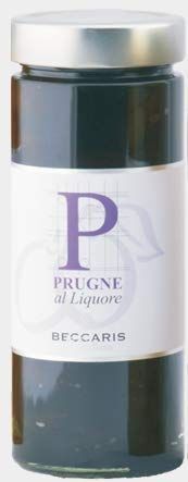 Beccaris - Frutta sotto Spirito Prugne al Liquore 200 ml.
