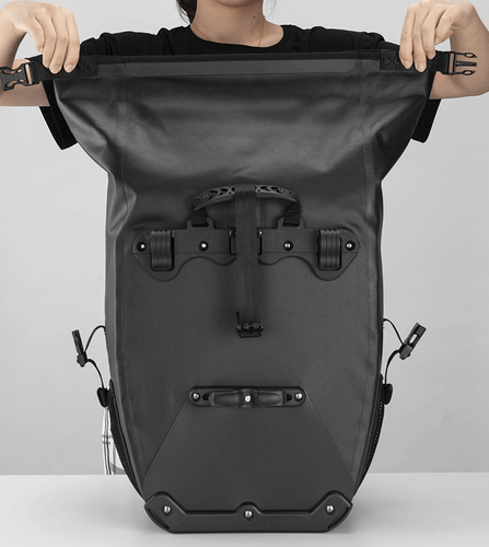 RockBros Fahrrad hinten Rack Tasche Upgrade Wasserdicht Fahrrad Koffer Pack Sitztasche 27L - Bild 9 von 14