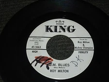 Roy Milton, R.M. Blues / Jeeps Blues     PROMO