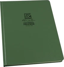 Rite in the Rain Weatherproof Hard Cover Notebook, 8.75" x 11.25", Green Cover,