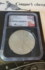 2021 SILVER EAGLE T-1 NGC MS70 LAST DAY OF PRODUCTION JOHN MERCANTI SIGNED