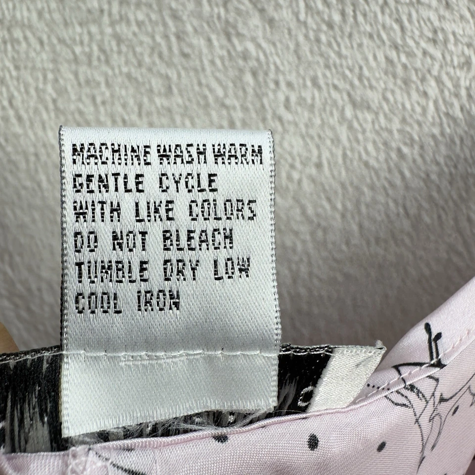 Женская атласная ночная рубашка Morgan Taylor Intimates 2XL светло-розовый принт повсюду - Изображение 4 из 4