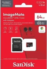 SanDisk ImageMate 64GB Class 10 A1 microSDXC UHS-I Memory Card -...