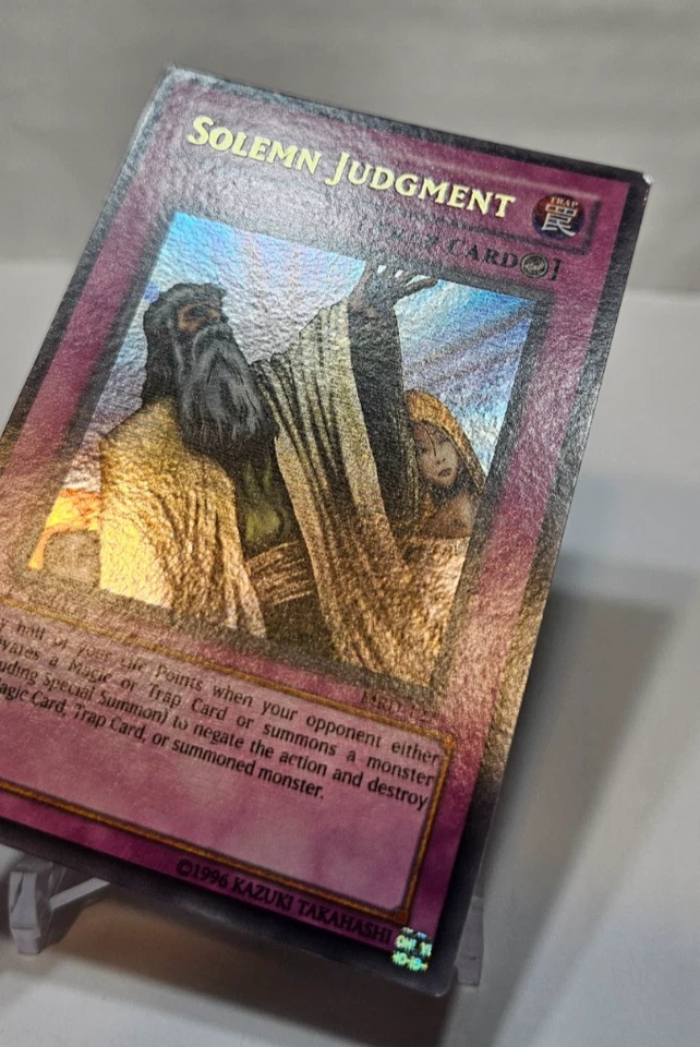 Solemn Judgment MRD-127 Ultra Rare 1st Edition Yugioh 7979 - Image 3 of 4
