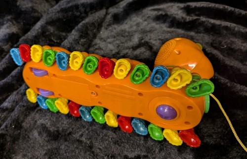 Leap Frog Alphabet Pal Caterpillar Orange baby toy genius music lights Works VTG - Picture 6 of 9