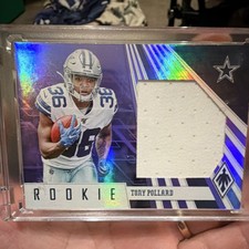 Panini Phoenix Rookie Tony Pollard Serial Numbered 57/75 Cowboys #35 Card. rookie card picture