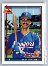 1991 Topps #224 Juan Gonzalez