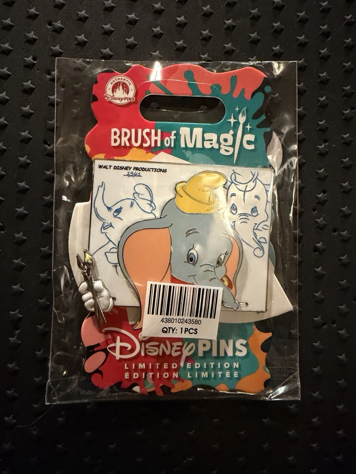 2026 BRUSH OF MAGIC DUMBO Disney Pin LE 3750 FREE SHIP!