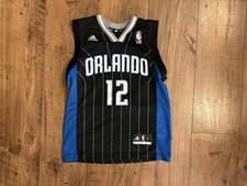 Adidas Orlando Magic Dwight Howard Youth Boys Small Black NBA Jersey Basketball