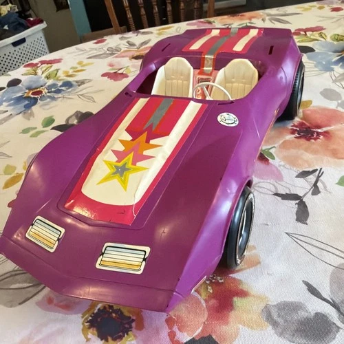 Vintage BARBIE Doll Starvette Purple Corvette Car Vtg Toy Corvette