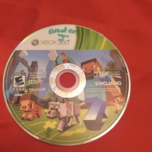 Minecraft Xbox 360 Edition Disc Only no scratches shipped w/generic green case