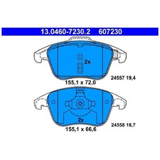 Satz Bremsbeläge Bremsklötze vorne für Peugeot 307 3A/C 3E CC 3B SW 3H | 2419