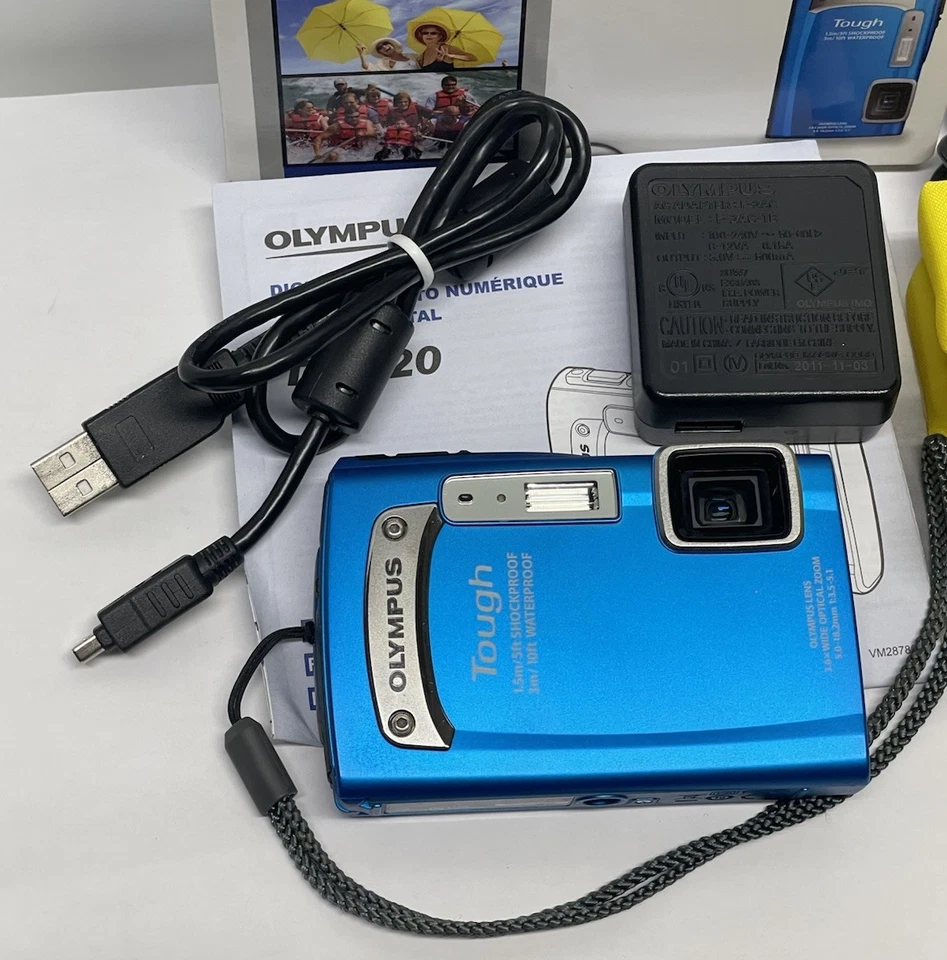 OLYMPUS Tough TG-320 Digital Camera 14MP Compact Waterproof Impact Resist WORKS - Image 2 of 4