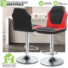 Extra Comfort Modern Racing Seat Bar Stools Chair Adjustable Swivel Mixed Color