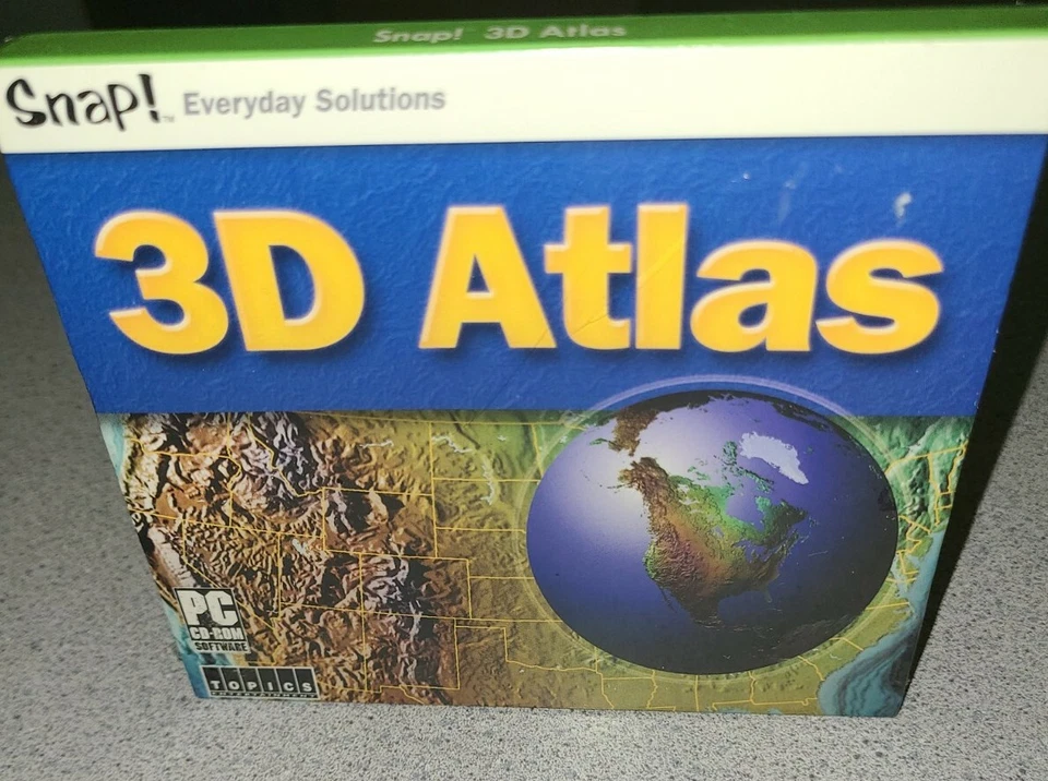 VTG 2003 3D ATLAS PC CD-ROM Software By SNAP! WINDOWS 95 98 1.6 M PLACES & STATI - Image 3 of 4