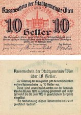 Austria 10 hellers 1920 UNC Vienna (PR58)