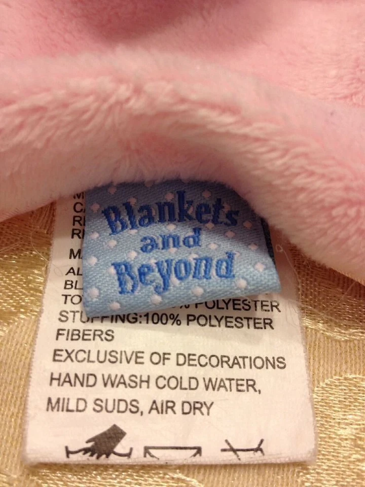 LOVEY Mantas Y y Más Allá Rosa Blanco Cachorro Perro Bebé Seguridad Manta Puntadas Foto 2 de 3