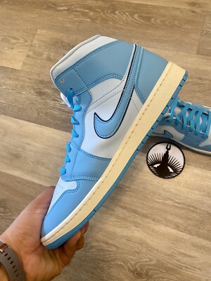 Nike Air Jordan 1 Mid SE 'Ice Blue' Sail Black DV1302-400 Women's