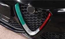 Carbon Fiber 3Color Front V Shape Grille Trim For Alfa Romeo Stelvio 2017-2022