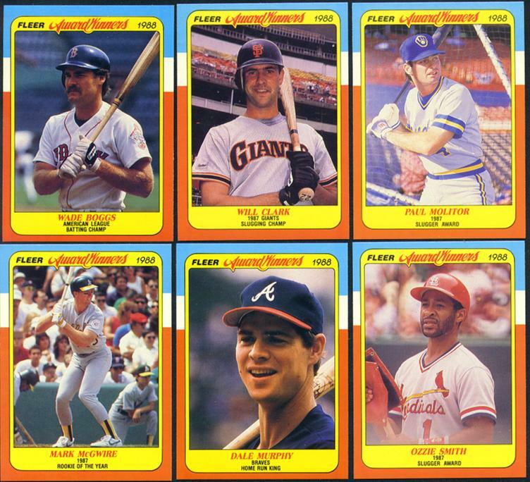 Eric Davis #8 1988 Fleer Award Winners