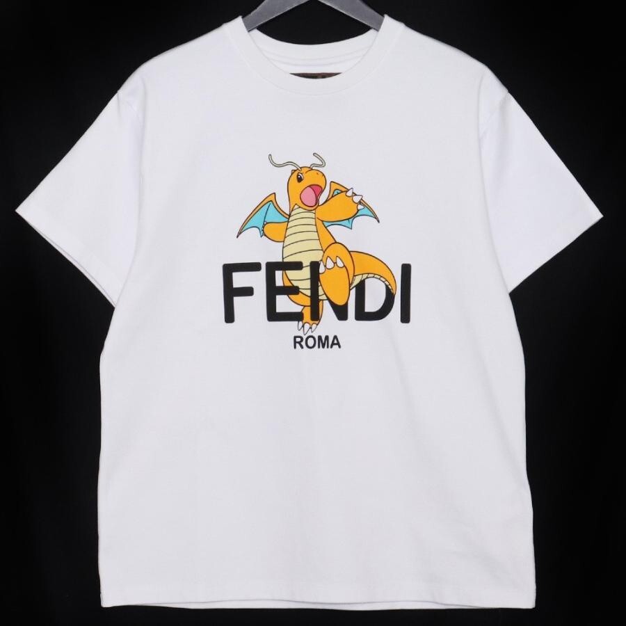 FENDI x FRAGMENT x Pokémon Collaboration White T-Shirt XS FENDI x FRAGMENT x Pokémon Collaboration White T-Shirt XS