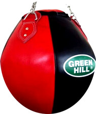 Greenhill Wrecking Ball Leather Upper Cut Heavy Filled Bag Kicks Punches MMA UFC