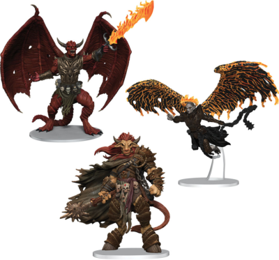 【D&D 】 Archdevils Bael, Bel, and Zariel D&D Icons of the Realms Premium