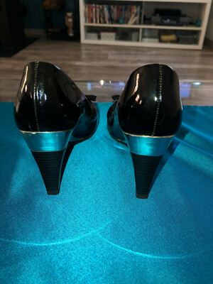 Escarpins GEOX Respira Pointure 38 - Noir Et Gris - Cuir - Comme Neuves