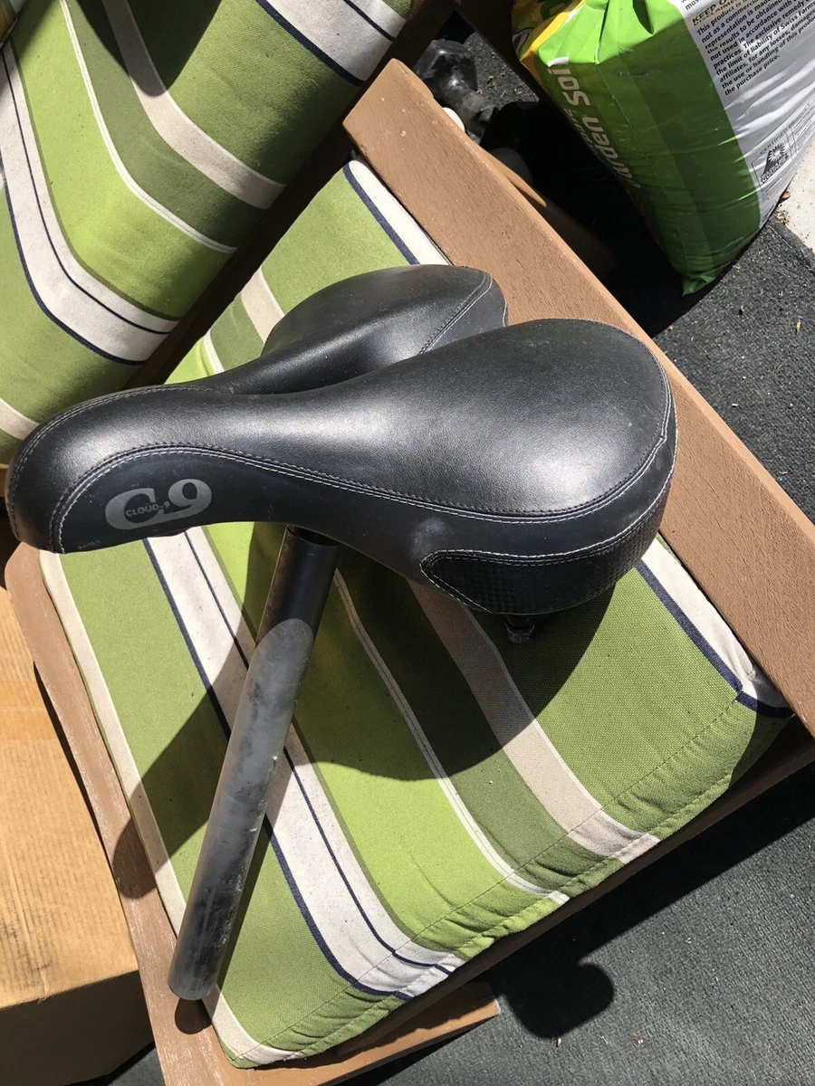 Cloud 9 C9 Cruiser Saddle Dual Coil Bike Seat Seatpost From