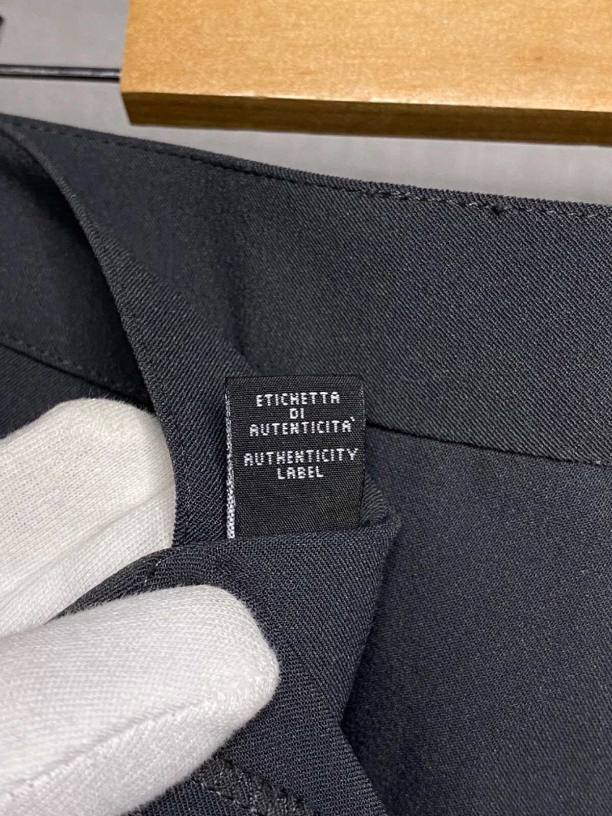 Versace Jeans Couture pantalone donna nylon vintage grigio taglia 30 44