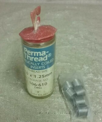 New Thread Kit Co Perma-Thread 10 x 1.25mm Inserts 106-610