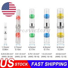 200/50PCS Solder Seal Sleeve Waterproof Heat Shrink Butt Wire Connector Terminal