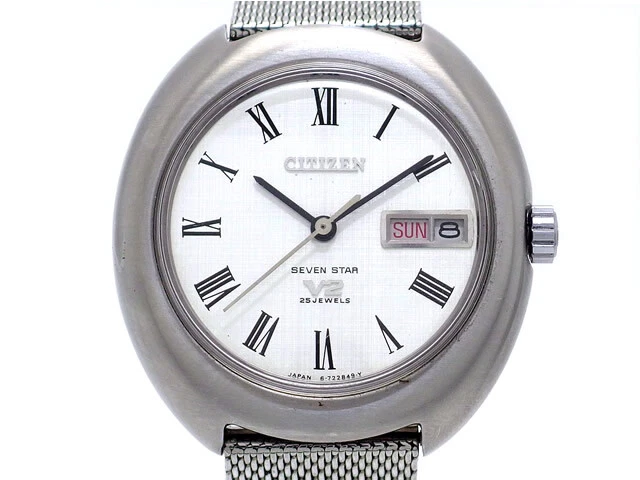 Citizen Seven Star V2 4720130-K Overhaul Vintage Automatic Auth Mens Watch Works