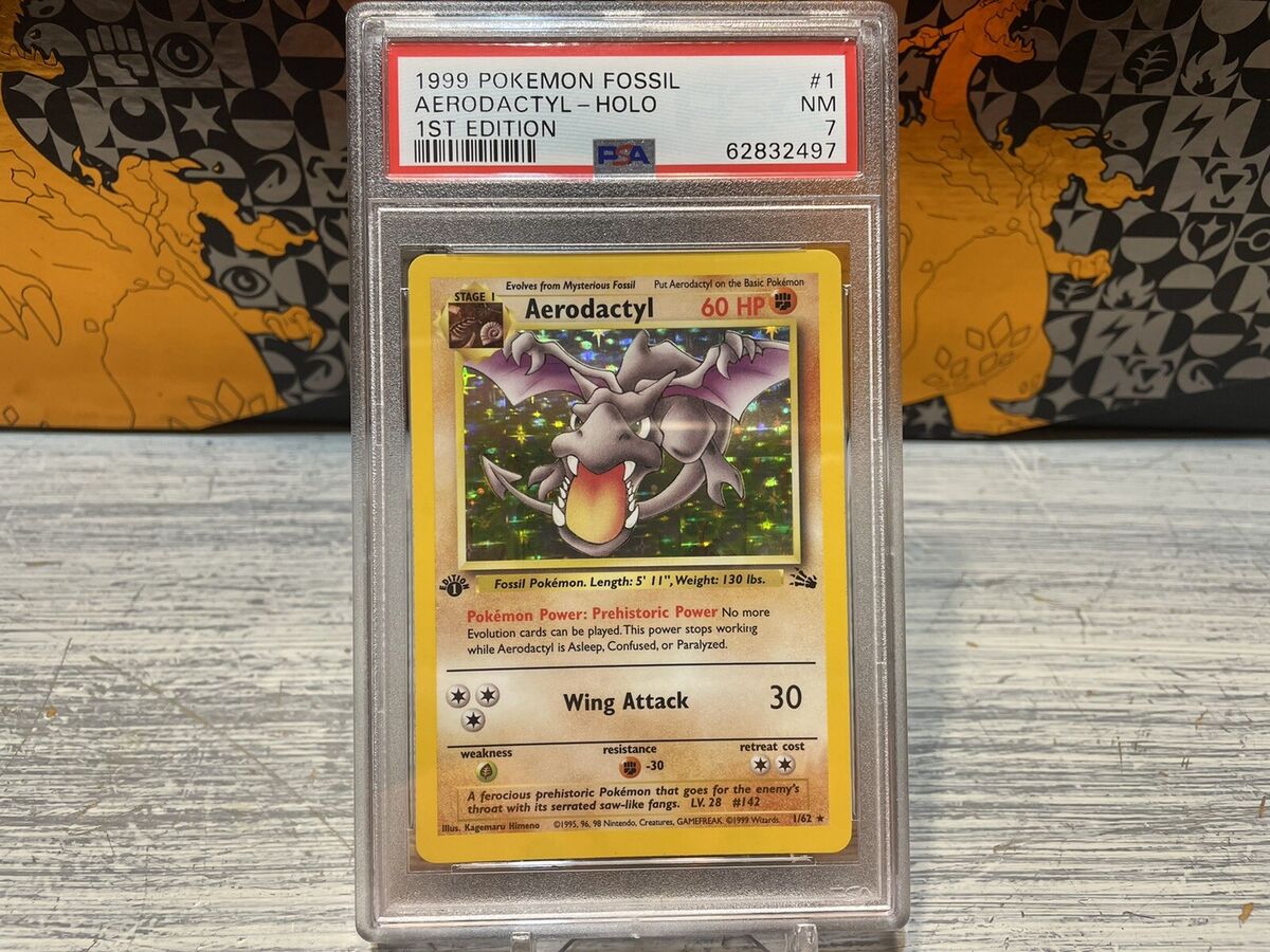  Pokemon - Aerodactyl (1) - Fossil - Holo : Toys & Games