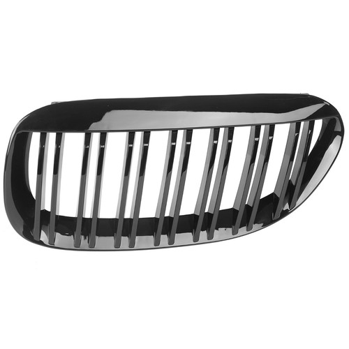 para BMW Serie 6 E63 E64 cabrio riñones parrilla BRILLO NEGRO pasarela individual parrilla del radiador - Imagen 3 de 4