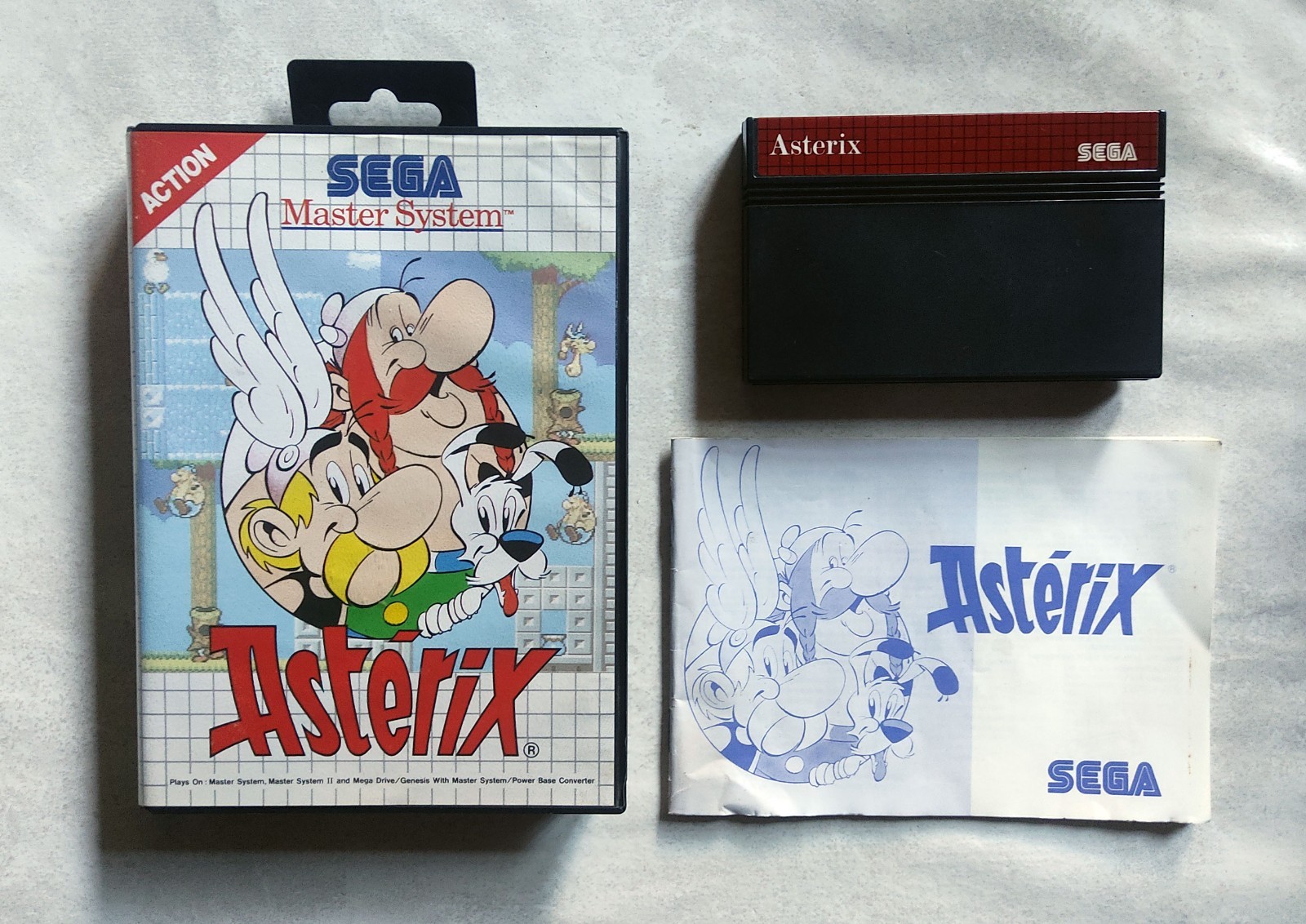 Asterix Jeu Vidéo Sega Master System PAL Complet Envoi Groupé